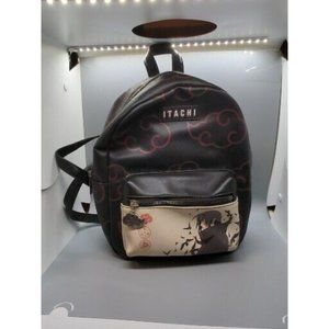 Naruto Shippuden Itachi Akatsuki Mini Backpack by Bioworld 2007 NEEDS REPAIR